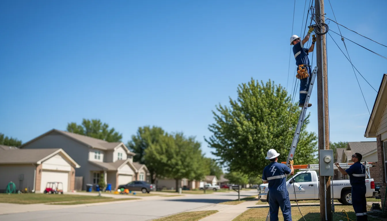 Residential electrician providing installation services in Cutler, IL
